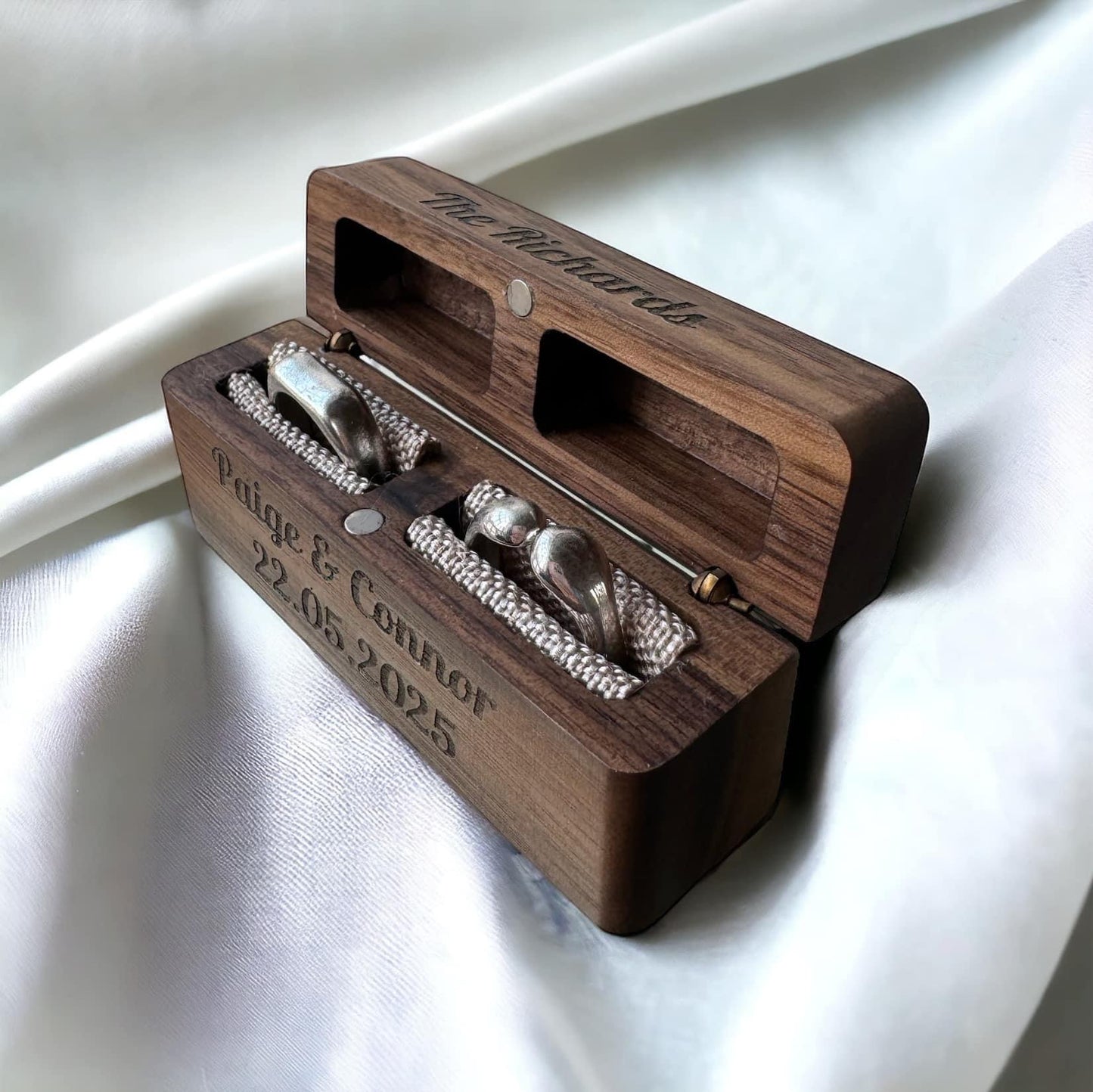Personalised Engraved Wedding Ring Box