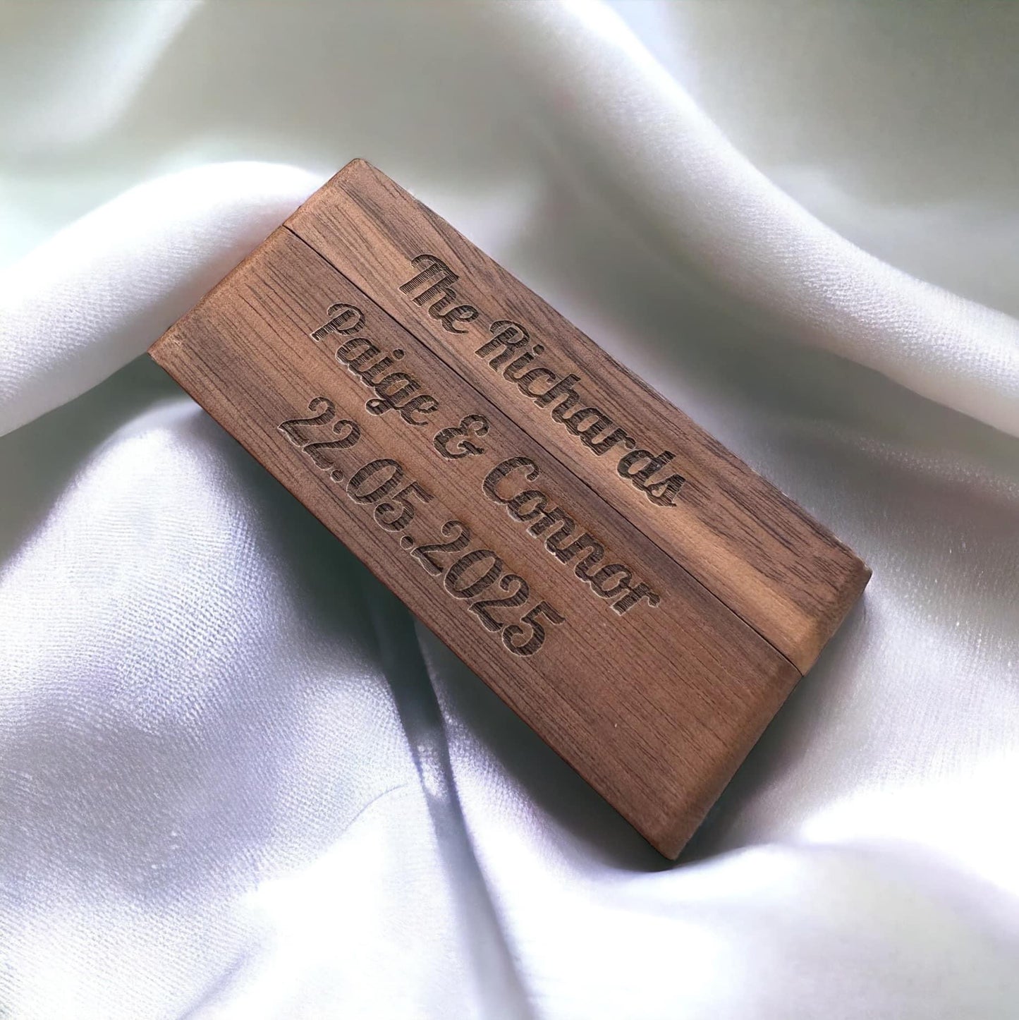 Personalised Engraved Wedding Ring Box