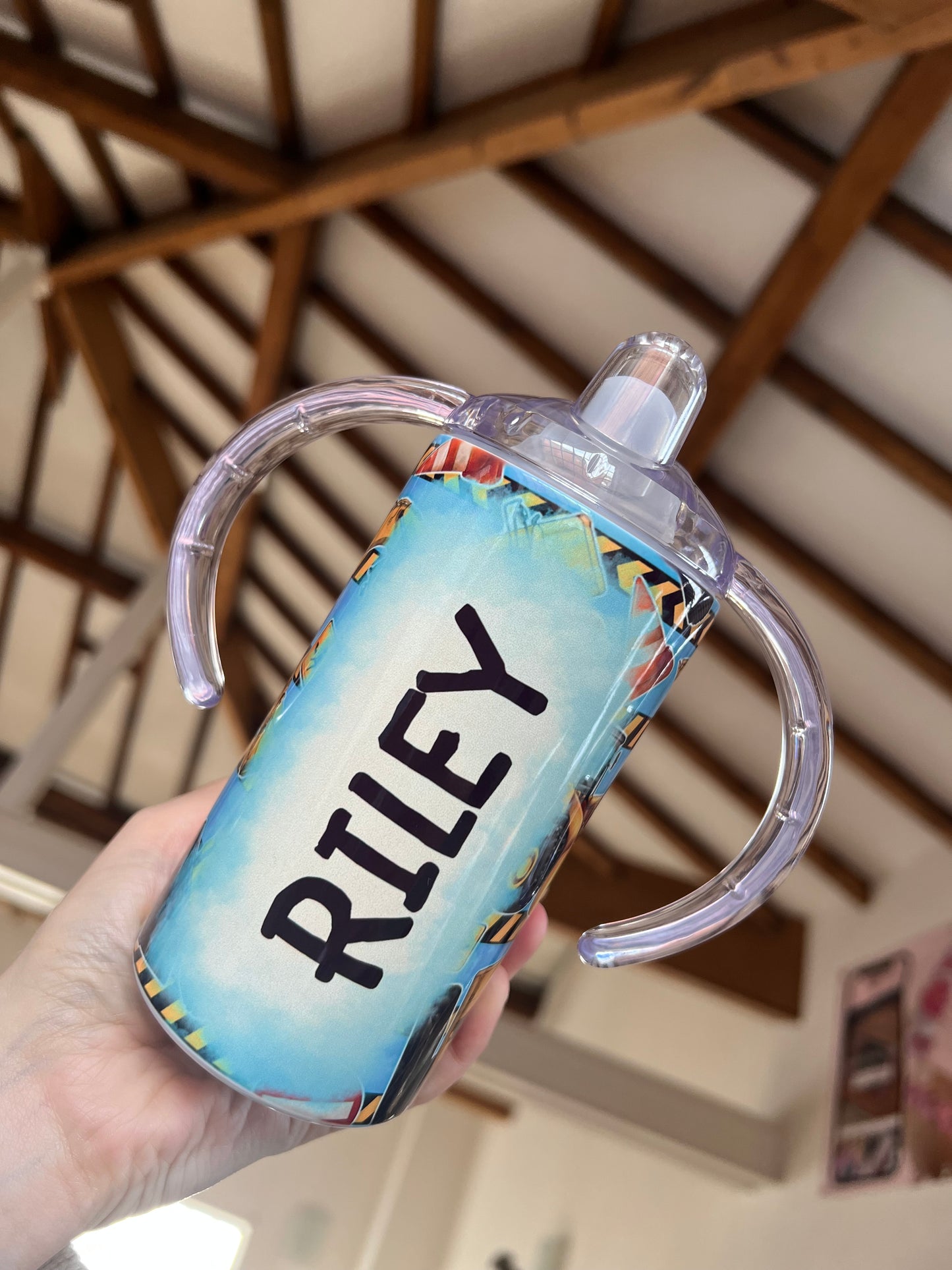 Personalised Excavator Sippy Tumbler 12oz