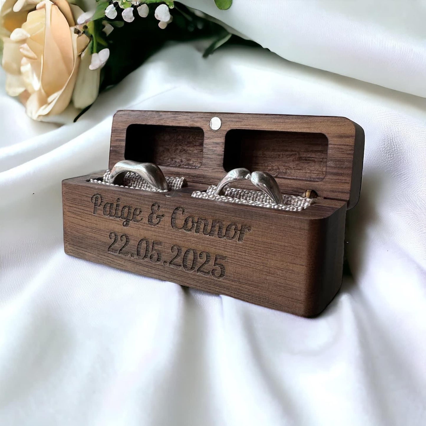 Personalised Engraved Wedding Ring Box