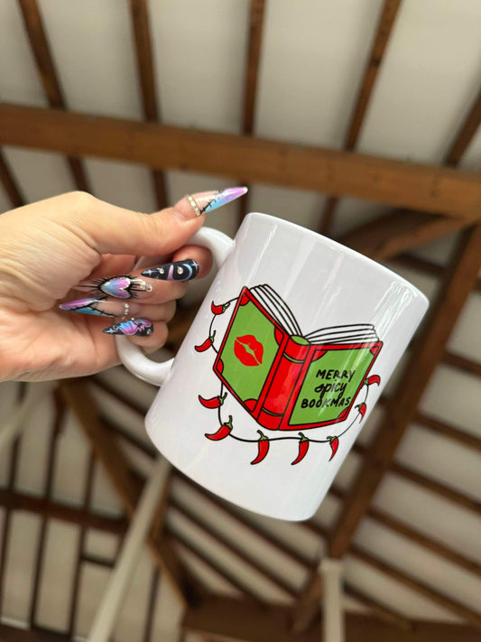 Merry Spicy Bookmas Mug