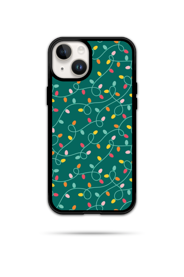 Green Christmas Lights Phone Case