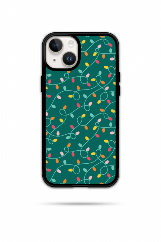 Green Christmas Lights Phone Case