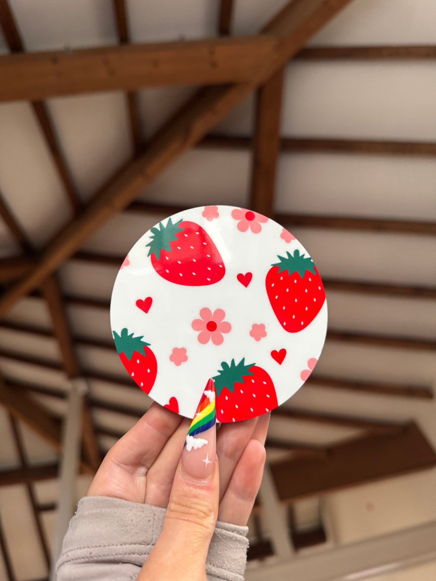 Red Strawberry Coaster