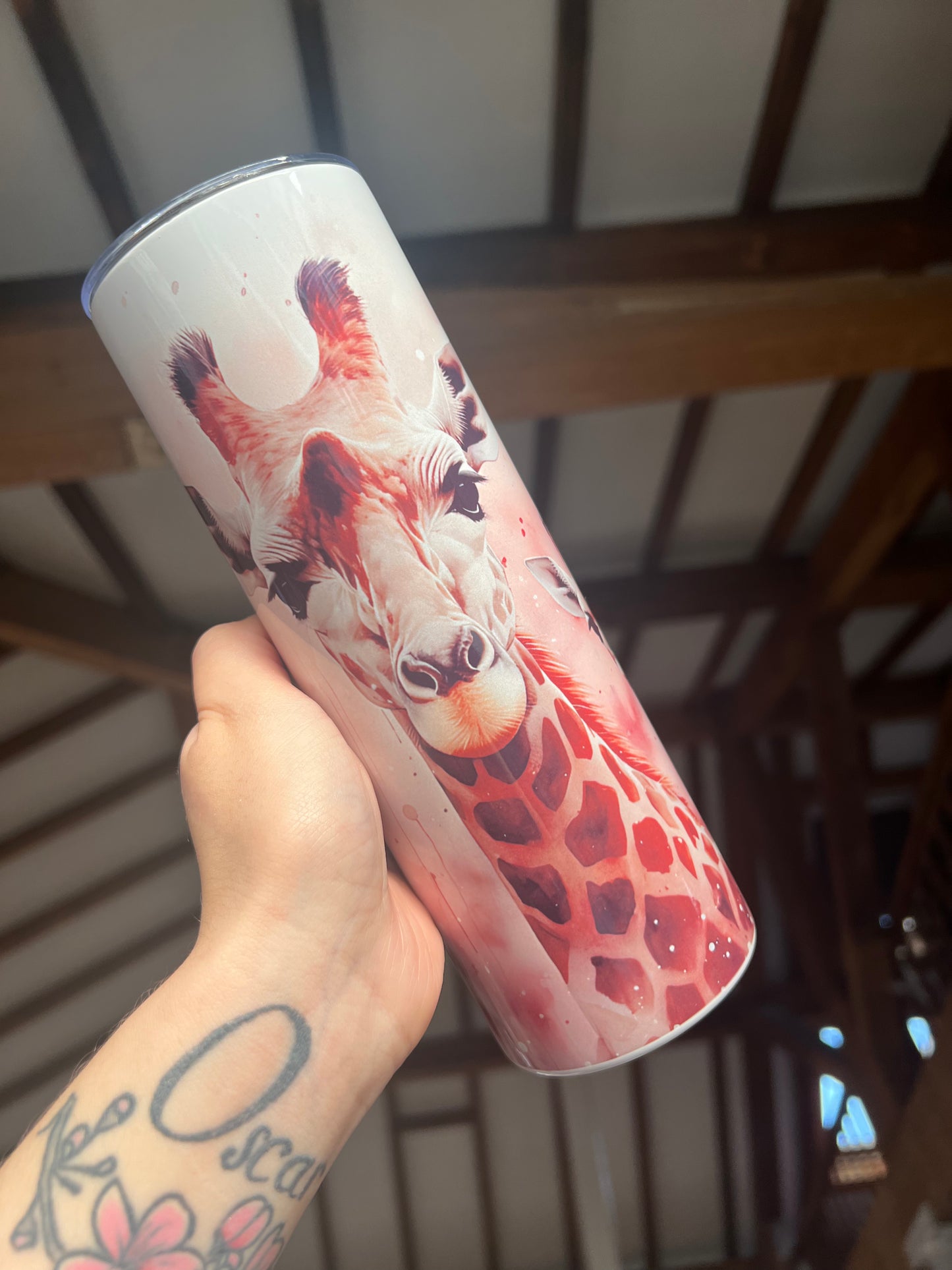 Mama mini giraffe tumbler