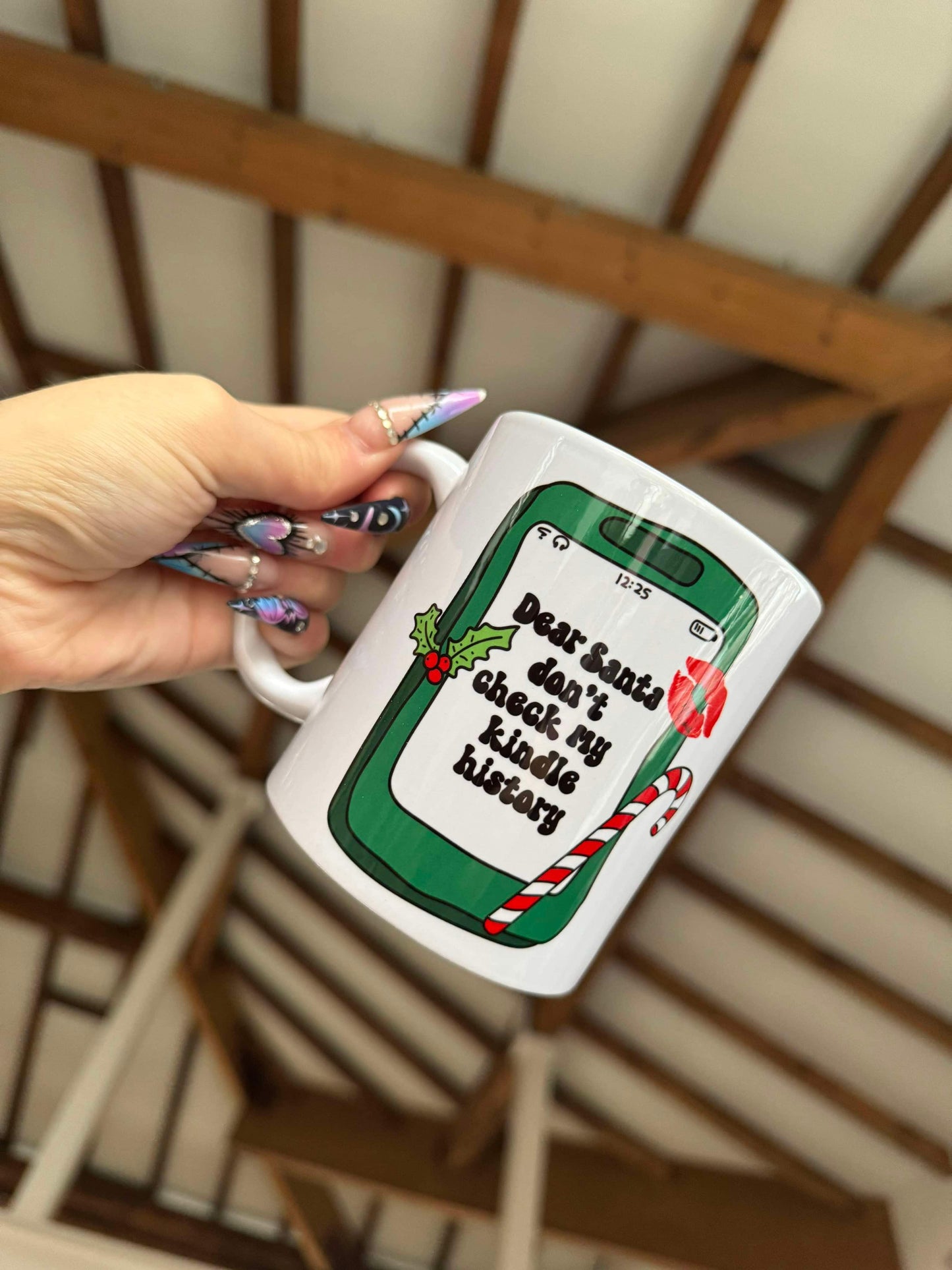 Dear Santa, Don’t Check My Kindle History Mug