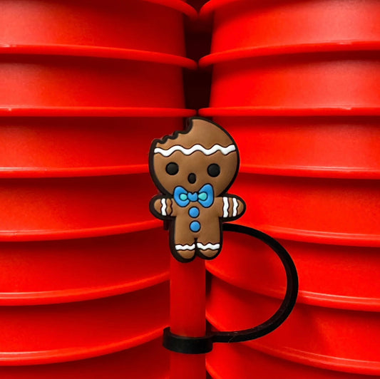 Gingerbread Boy Straw Topper