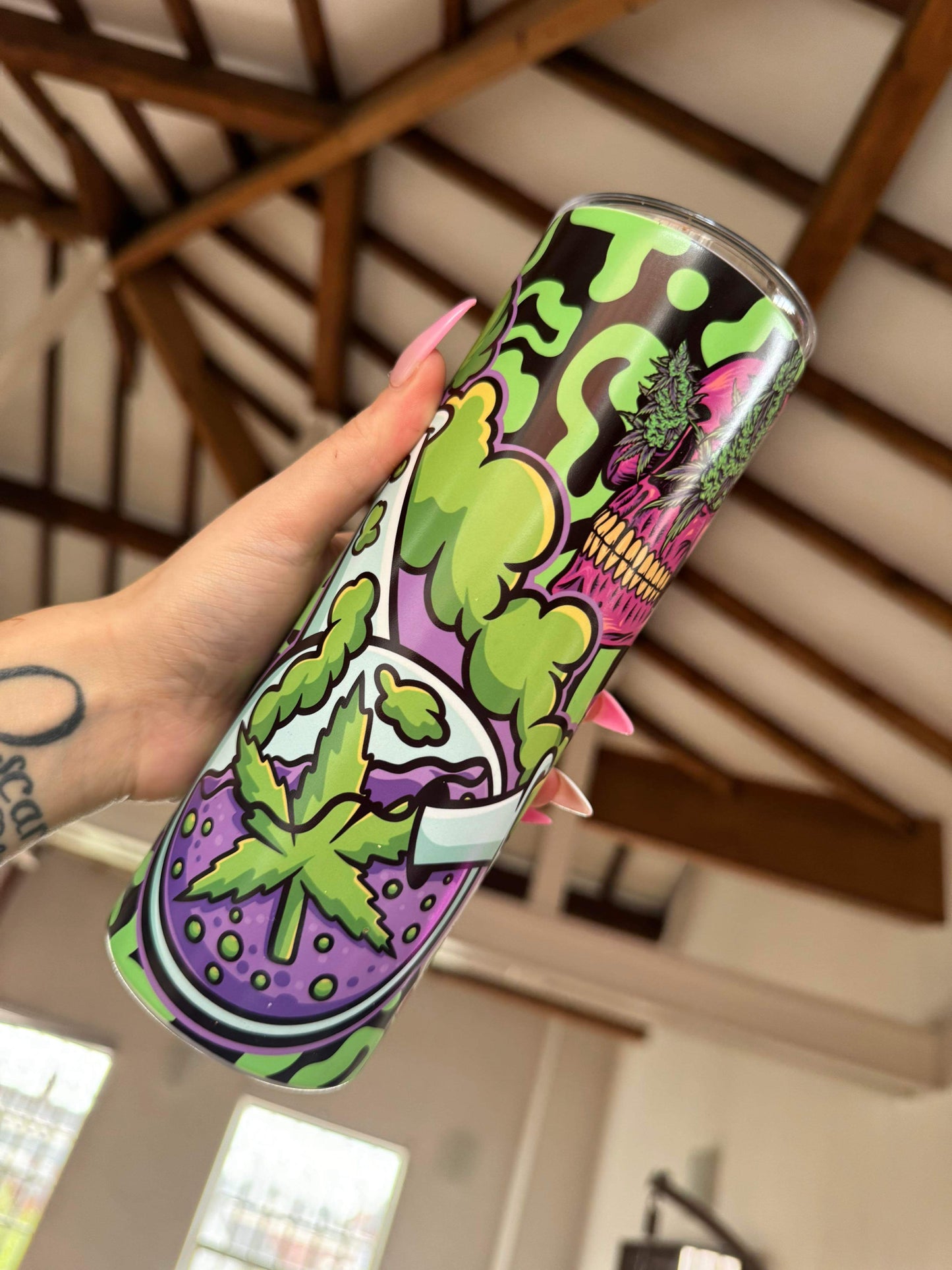 Glow In The Dark Bud King Tumbler