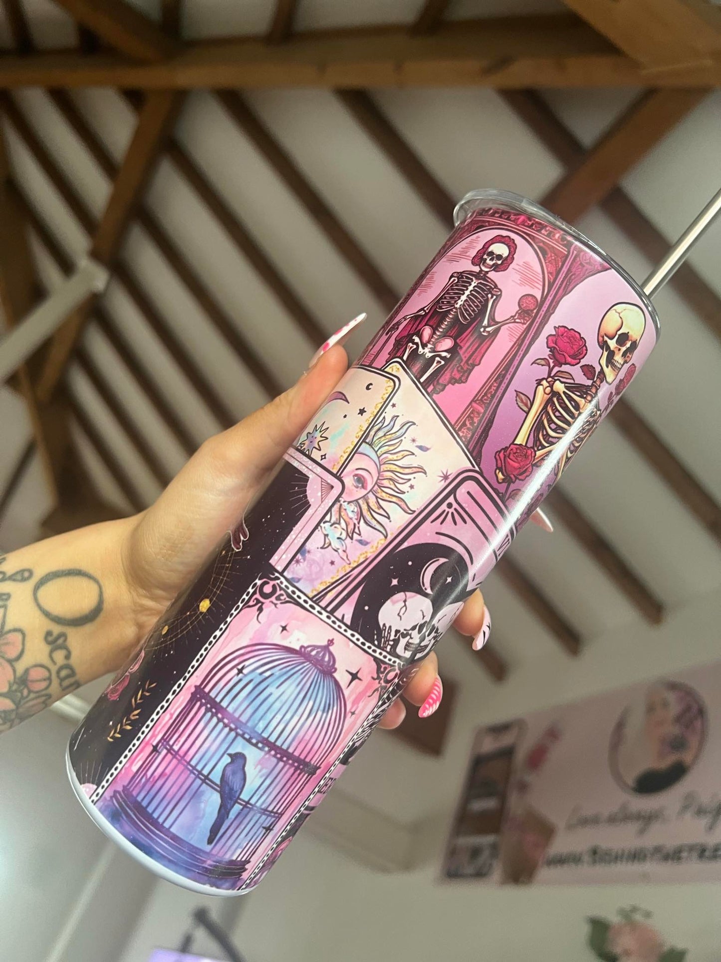 Glow In The Dark Tarot Tumbler