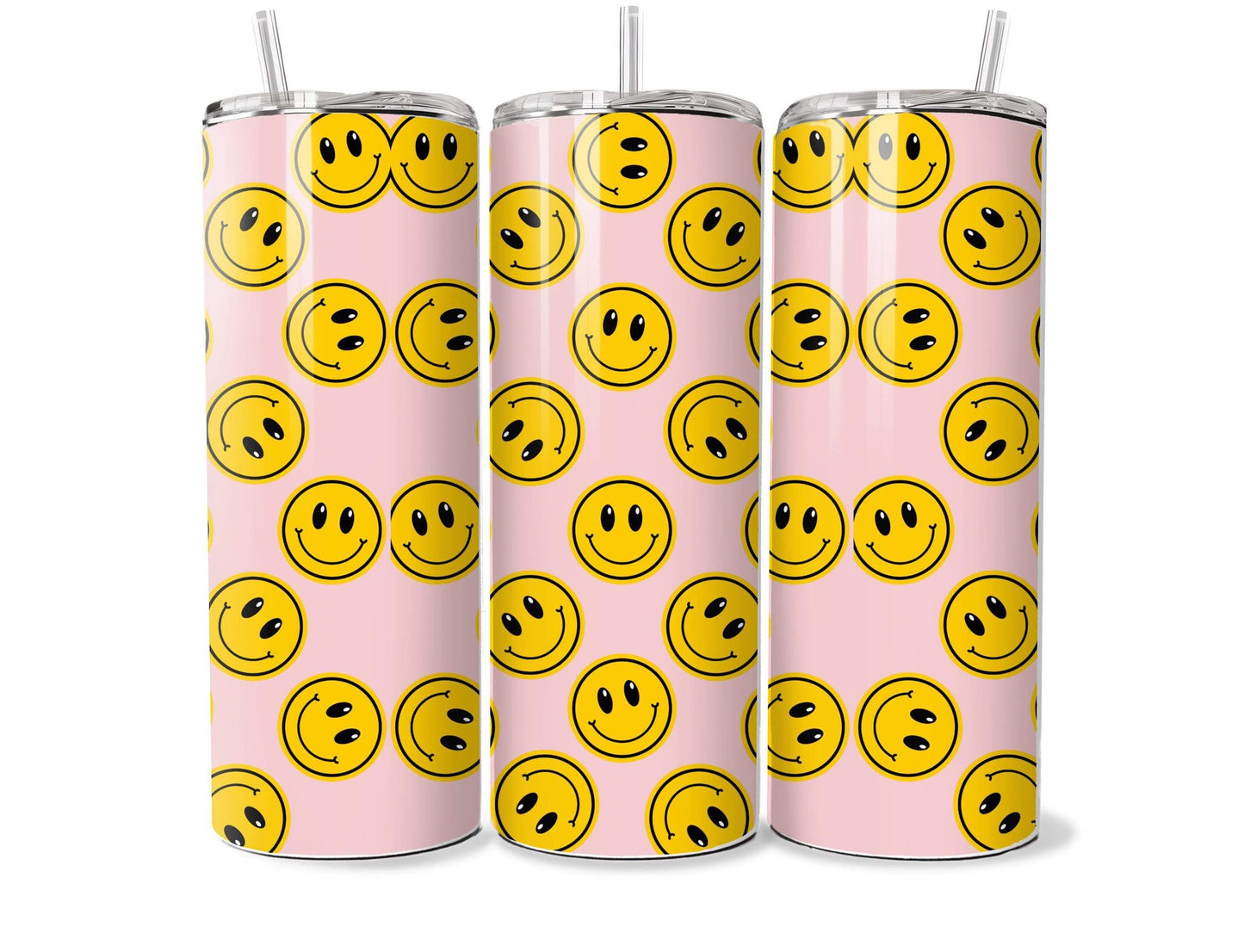 Yellow Smiley Face 20oz Tumbler