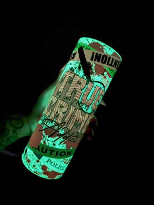 Glow In The Dark True Crime Police Tumbler