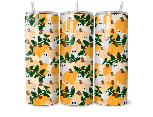 Autumn Pumpkins & Ghosts 20oz Tumbler