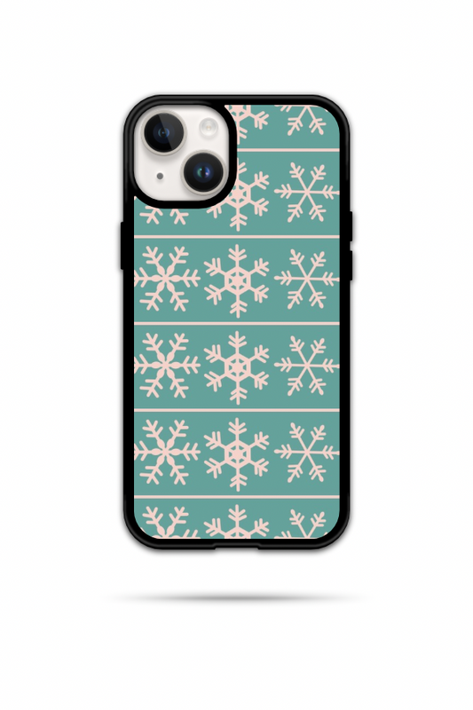 Green Snowflakes Phone Case