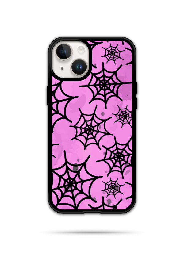 Purple & Black Spider Web Phone Case