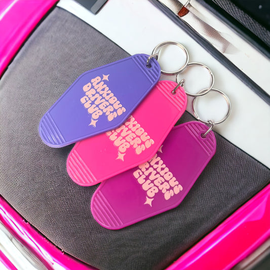 Anxious driver club keyring