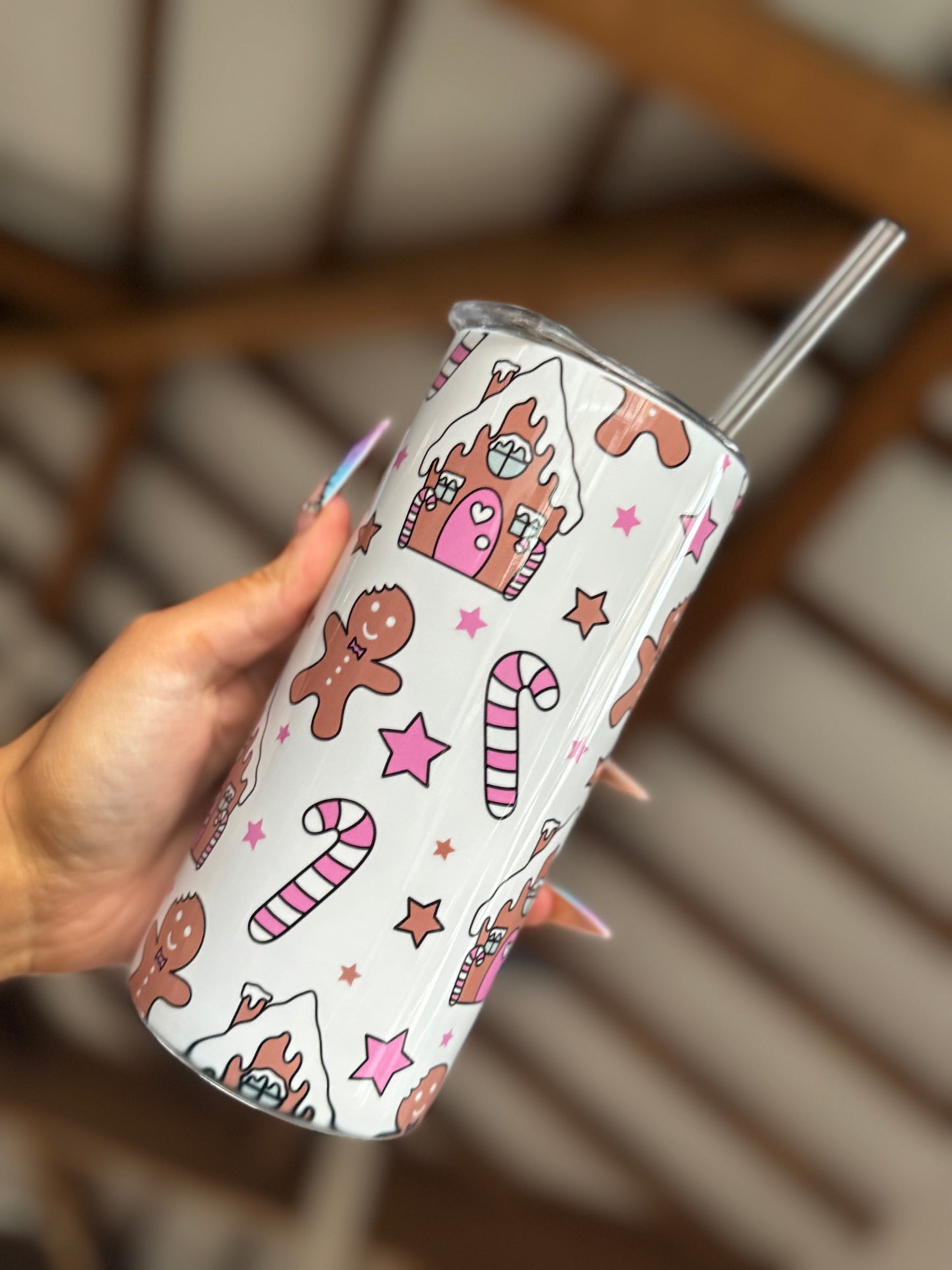 Gingerbread World 15oz Tumbler Gift Set