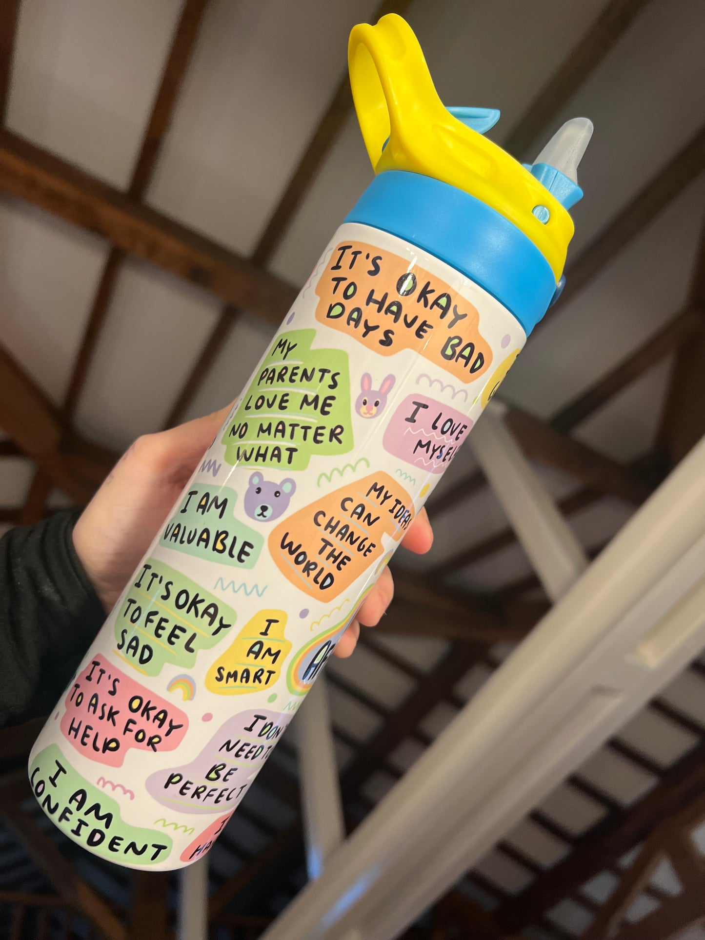 Kid daily affirmation bottle