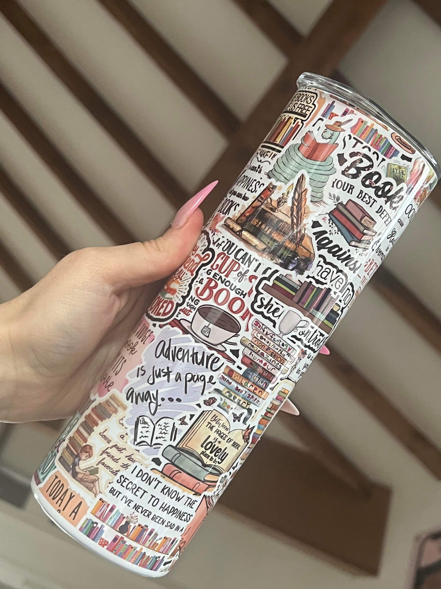 Book Collage Tumbler