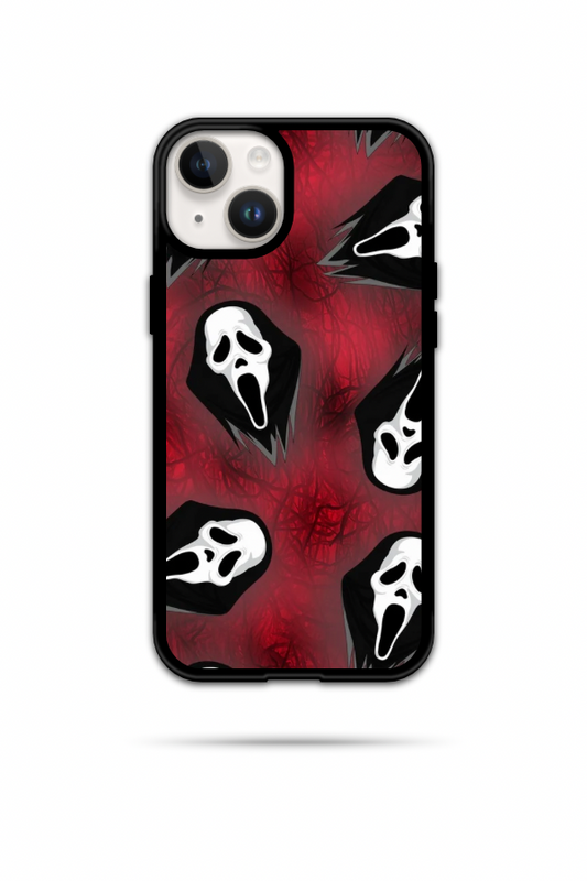 Black & Red Scream Phone Case