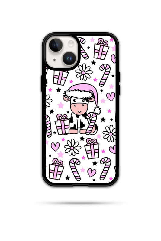 Pink Cow Present Phone Case