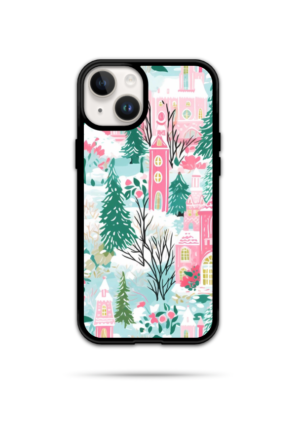 Tall Christmas Buildings Phone Case