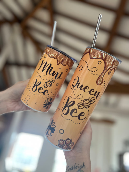 Queen Bee & Mini Bee Tumbler Set