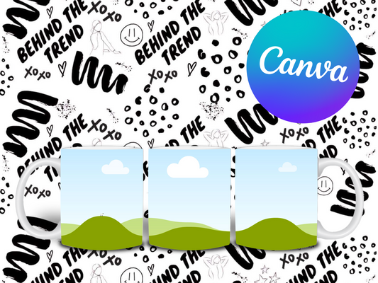 Canva mug template