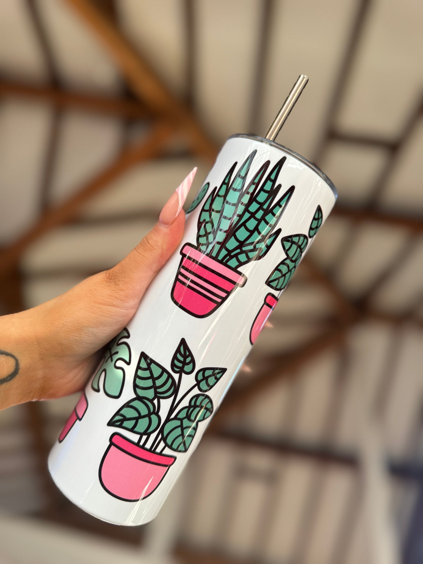 Pink Plants 20oz Tumbler