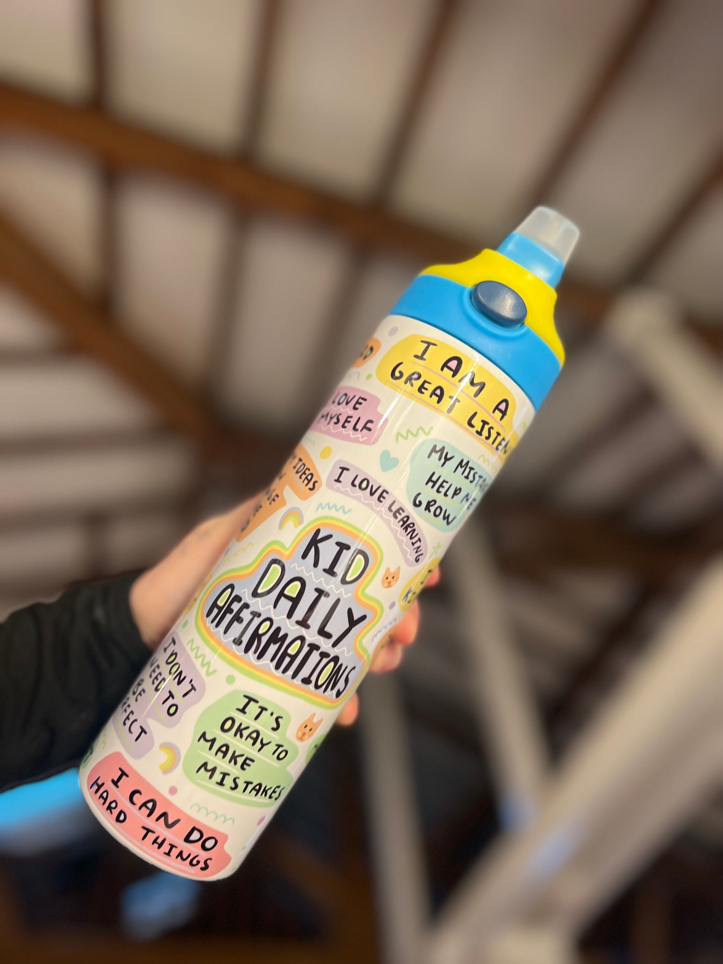 Kid daily affirmation bottle