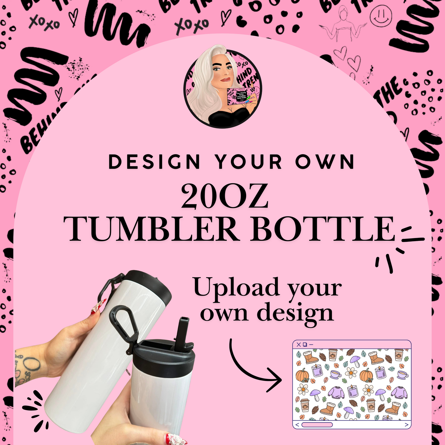 Design Your Own 20oz Tumbler Bottle