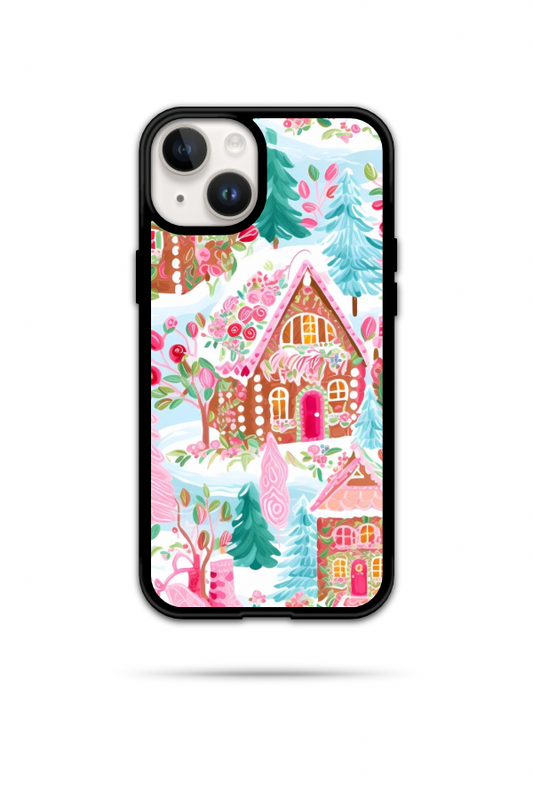 Pink Gingerbread Cottage Phone Case