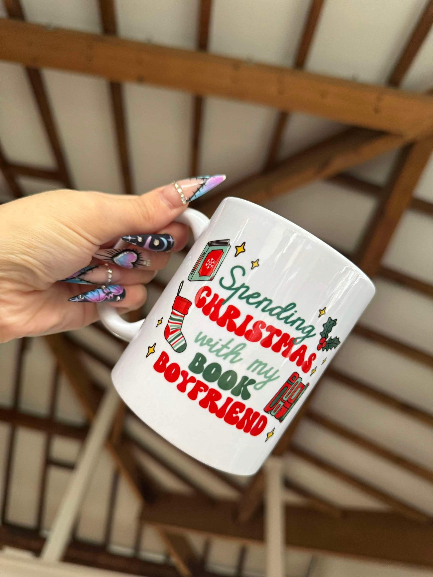 Christmas W/ My Book Boyfriend Mug