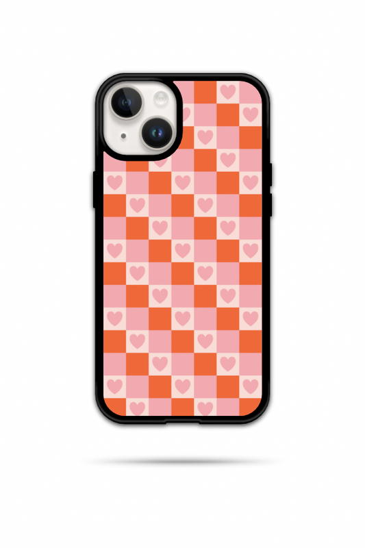 Pink Checkered Phone Case