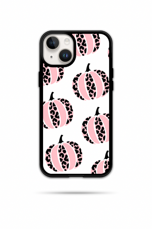 Pink & Leopard Print Pumpkin Phone Case