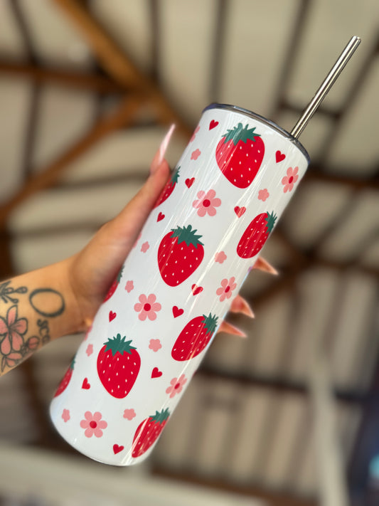 Red Strawberry 20oz Tumbler