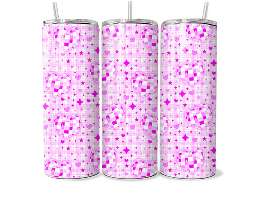 Heart Disco Ball 20oz Tumbler