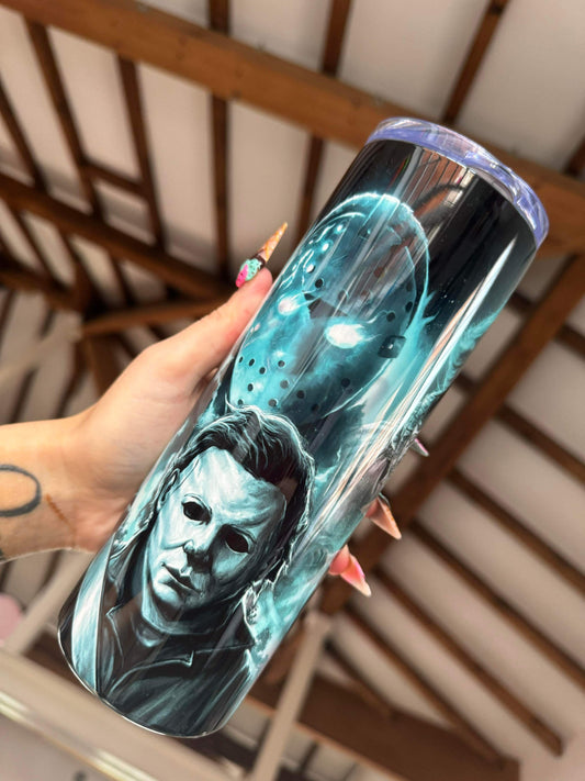 Blue Horror Tumbler