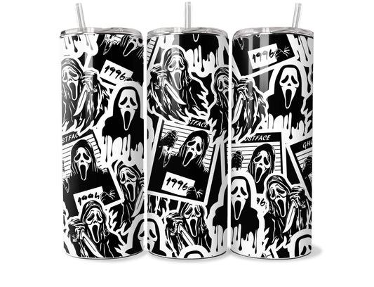 Black & White Scream Tumbler