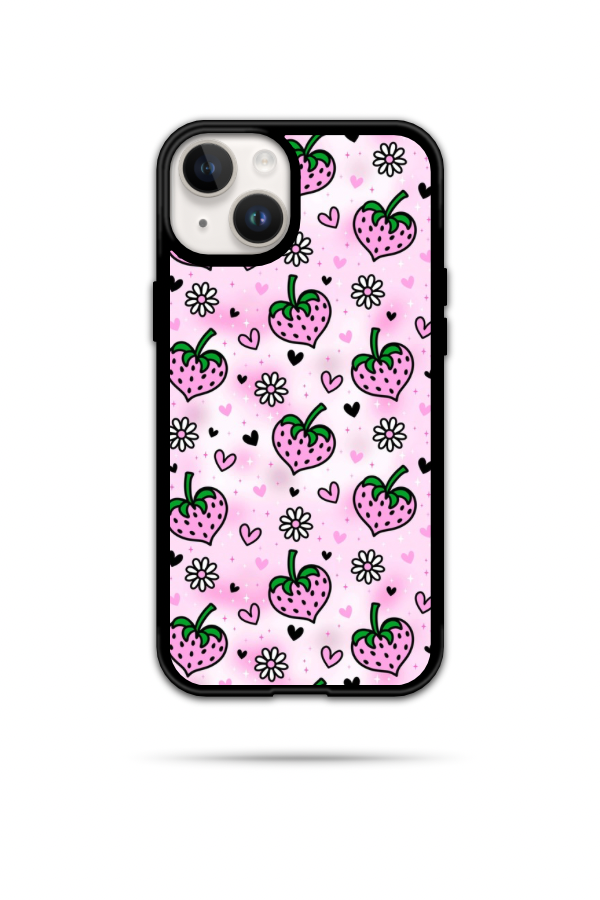 Pink Strawberry Phone Case