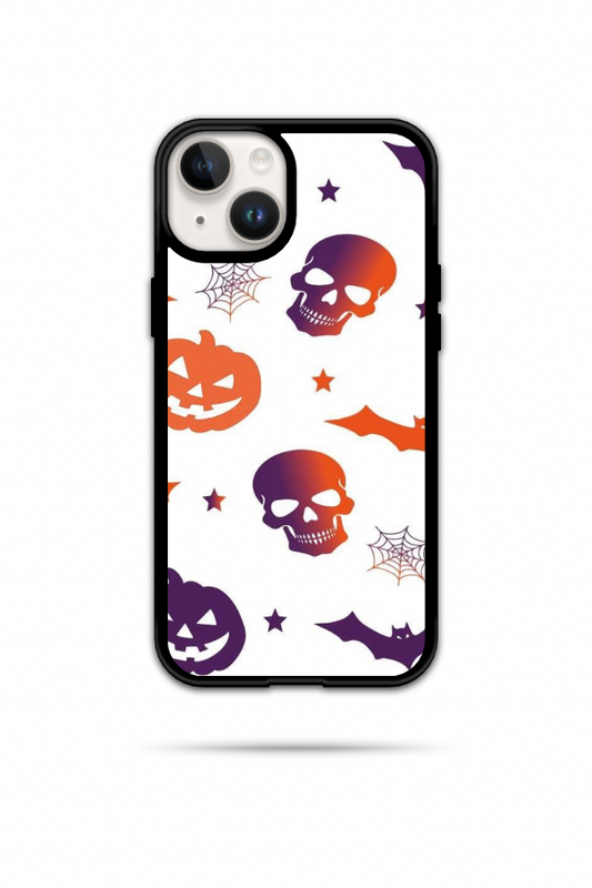 Purple & Orange Skulls Phone Case