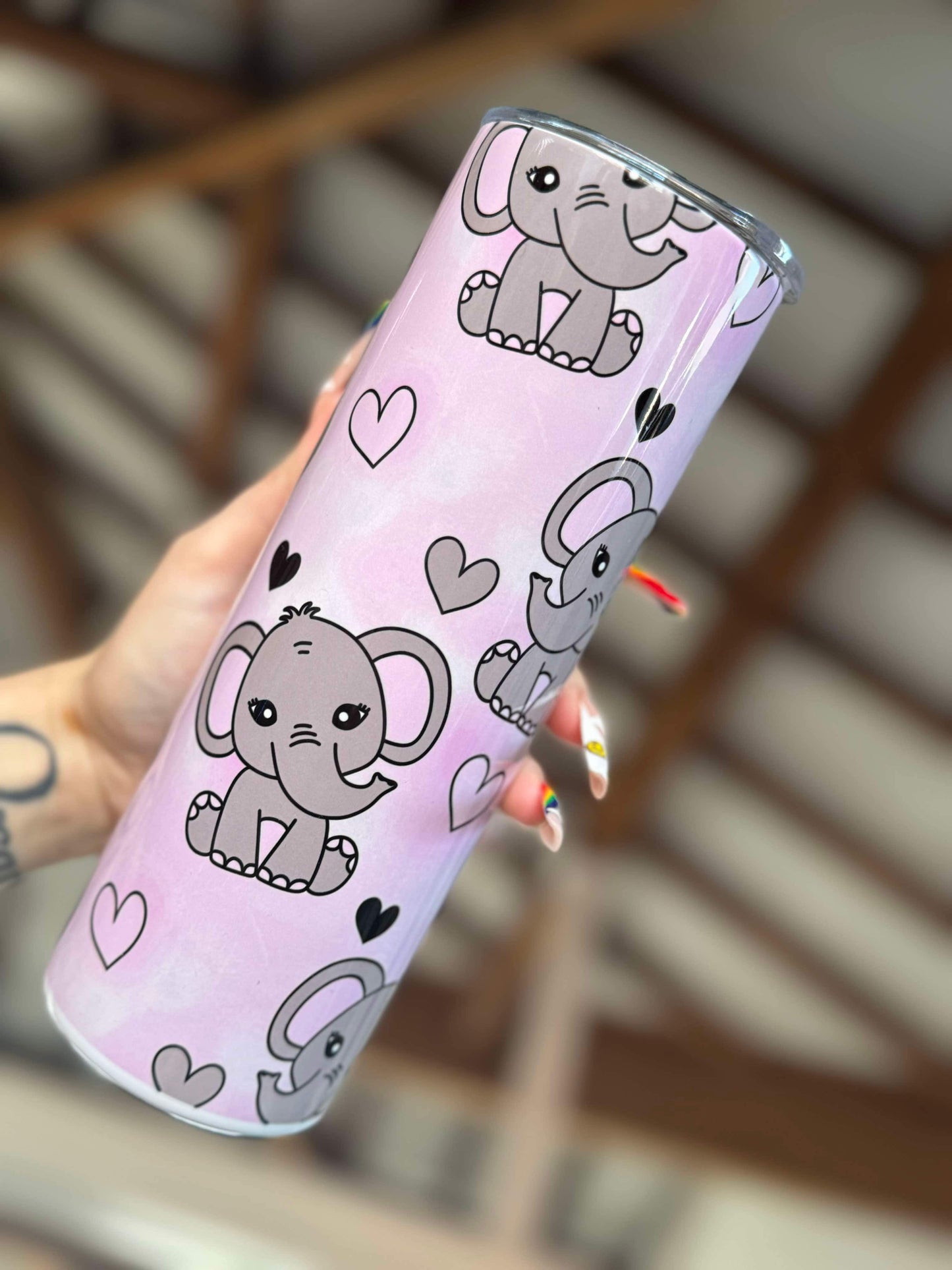 Cartoon Elephant 20oz Tumbler