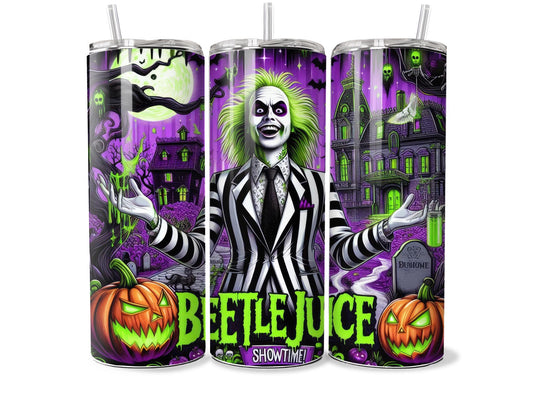 Beetlejuice Showtime Tumbler