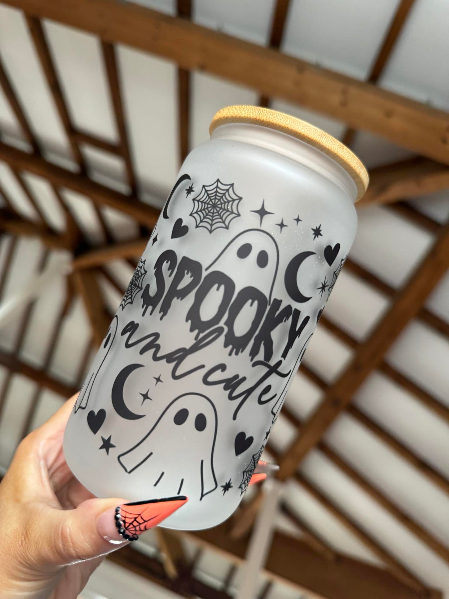 Spooky & Cute Frosted Libbey Can