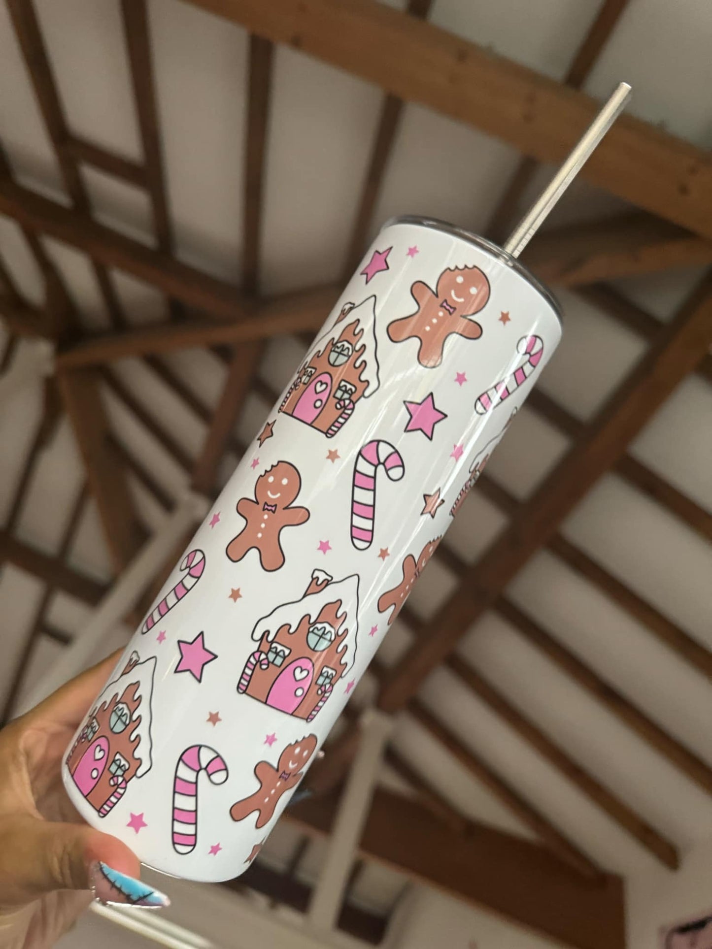 Pink Gingerbread World 20oz Tumbler