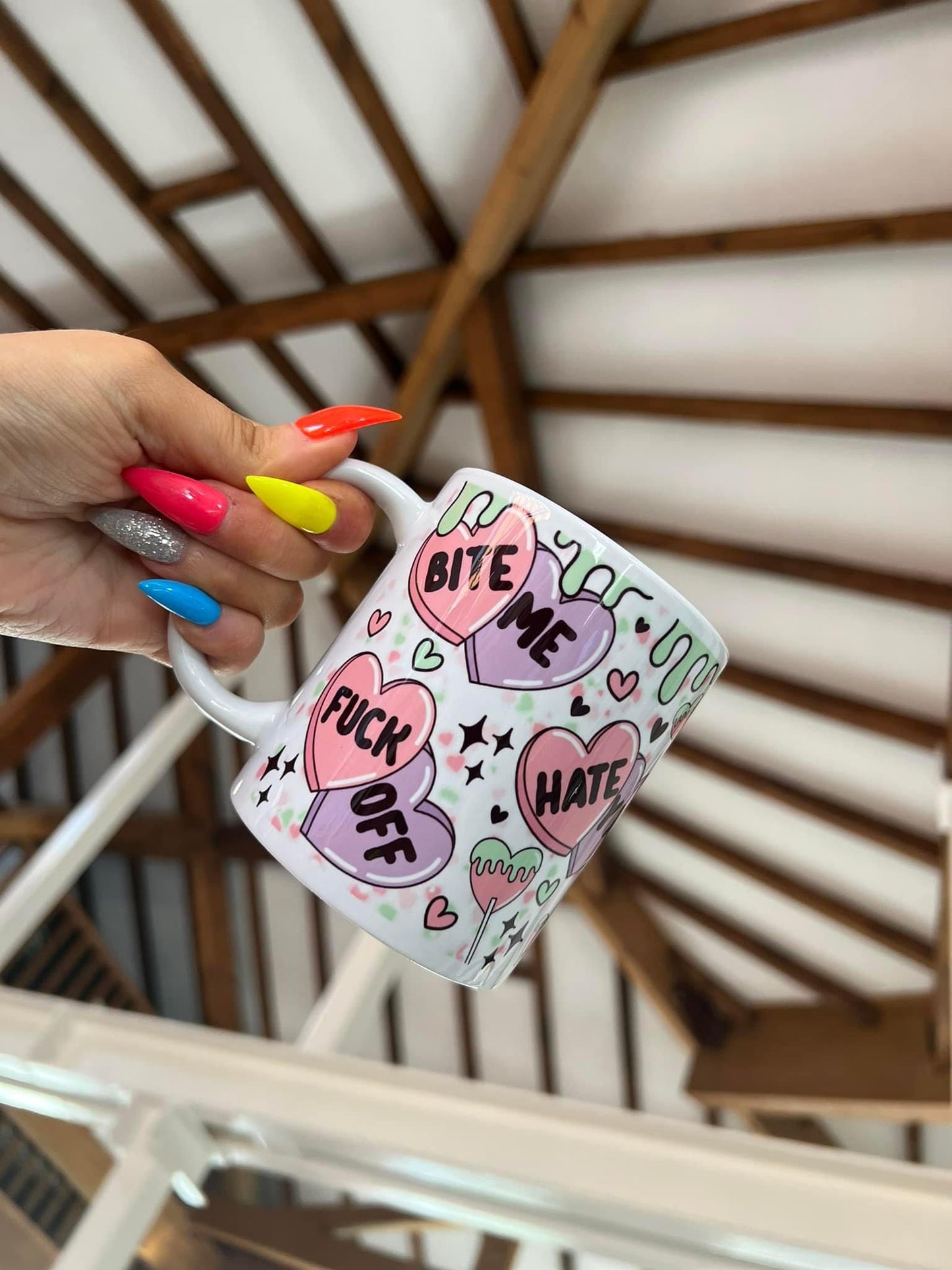 Bite me pre made mug